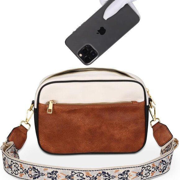 crossbody Bags for Women,Trendy Shoulder Vegan Leather Handbags, Satchel Purse w - Picture 2 of 8